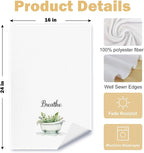 Boho Farmhouse Bathroom Hand Towels Set of 4, Relax Breathe Soak Unwind - Image 6