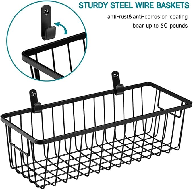 SheeChung Hanging Wall Wire Baskets - Image 3