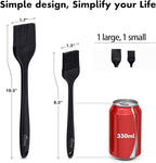 HOTEC 600℉ Heat Resistasnt Basting Brushes, BPA Free Silicone Pastry Brush - Image 2