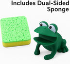 Animal Shape Novelty Kitchen Sponge Holder and Sponge Choice of Frog or Duck - Image 6