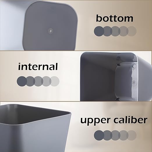 Hoolerry 9 Pieces Garbage Can 2 Gallon Small Trash Cans Bulk Bathroom Trash Bin - Image 3