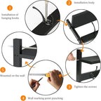 BAMEOS Wall-Mounted Shelf with Hooks - Image 7