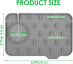 Sink Faucet Splash Guard Mat Silicone Soap Dish Pad Faucet Handle Drip Catch - Image 2