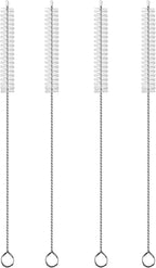 4 Pack Straw Cleaner Brush, Reusable Metal Handles Straw Cleaner Brush Extra by Unknown