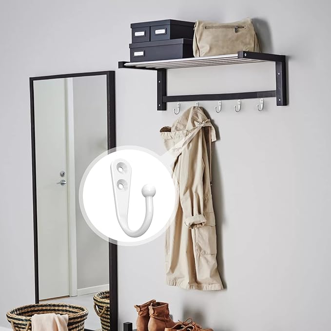 25PCS Wall Hooks | Hooks for Hanging | Wall Hooks for Hanging | Coat Hooks | - Image 6