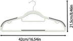60 Pack Heavy Duty Plastic Hangers, Non Slip Clothes Hangers - Image 9