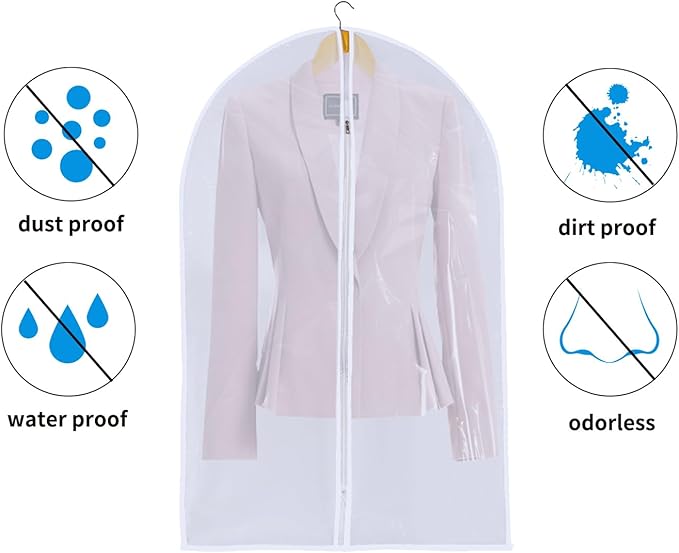 6 Pack Long Garment Bags - Image 7