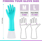 Elgood Reusable Long Dishwashing Cleaning Gloves - Image 5