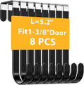 8 Pack Over The Door Hooks, Door Hanger Hook, Towel Hooks by Optish