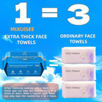 Disposable face towel, MIXUISEE thick and soft face towels, 100% cotton facial - Image 3
