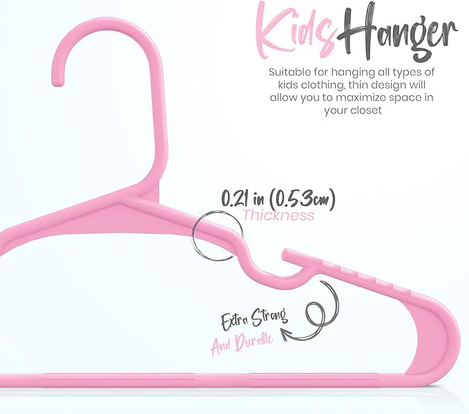 Utopia Home 20 Pack Kids Hangers - Image 2