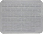Large Silicone Dish Drying Mat for Kitchen Counter or Under Sink, Waterproof by LISH