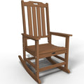 Oversized Rocking Chair, Outdoor Rocking Chair for Adults, All Weather Resistant Porch Rocker for Lawn Garden, Wood by THOEOE