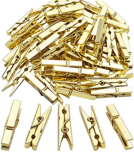 Jdesun 50 Pieces Photo Clips, Mini Plastic Picture Paper Clip Clothespins Peg by Jdesun