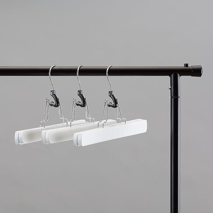 Amazon Basics Wooden Pants Hangers Closet Organizer - Image 7