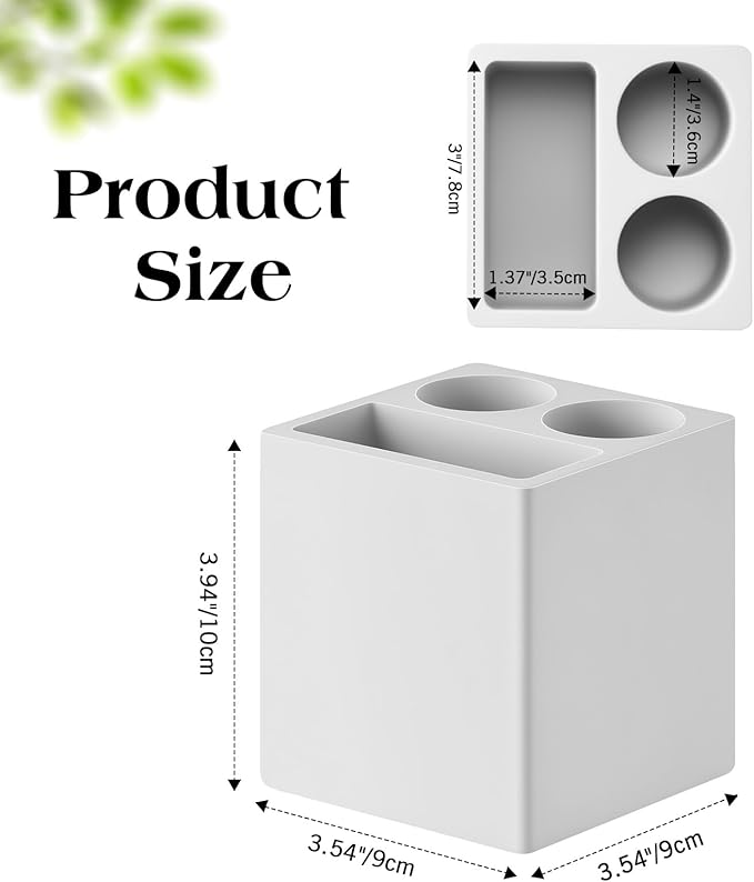 Luxspire Toothbrush Holder, 3 Slots Fast Drying Tooth Brush Holder - Image 5