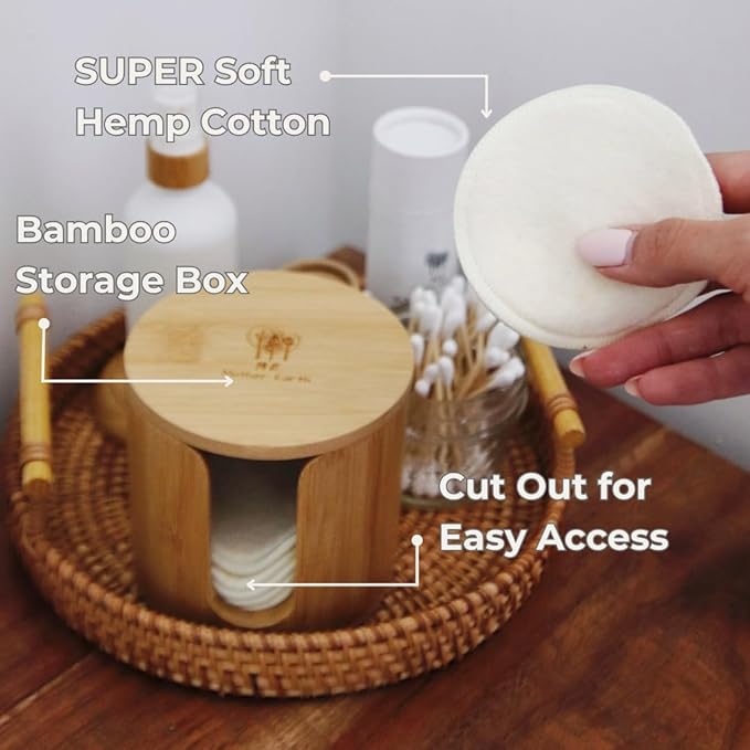 Reusable Hemp Cotton Rounds 15-Pack - Image 5