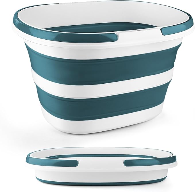 Collapsible Bucket for Cleaning, 4.2 Gallons Mop Bucket by BIDFUL