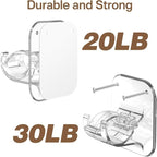 No Drill Curtain Rod Brackets No Drilling Holder 20lb - Image 2
