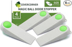 Door Stoppers for Bottom of Door, Rubber Door Stopper Wedges, Door Holders for by COVERCORNER