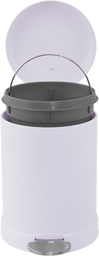 Glad Small Trash Can, 1.2 Gallon | Round Stainless Steel Garbage Bin - Image 3