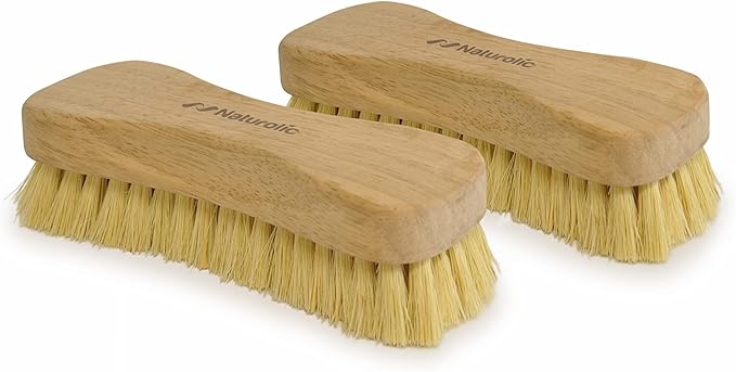 All-Natural Wooden Scrub Brush Set | Eco-Friendly Cleaning Brush Set by Naturolic
