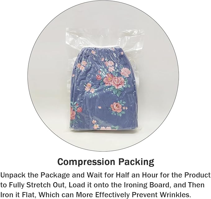 Ironing Board Cover and Pad Standard Size 15" x 54", 3 Pairs of Hook and Loop - Image 6