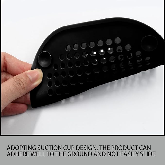 2 Pack 5.5 Inch / 140mm Drain Hair Catcher, Silicone Sink Drain Strainer Square - Image 4