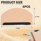 4 Pcs Wooden Sweater Comb Sweater Care Tool Fabric Defuzzer Pilling Shaver - Image 7