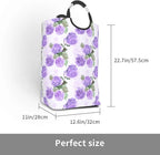 Floral Laundry Basket Flowers Foldable Laundry Hamper Vintage Collapsible - Image 3