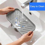 Sponge Holder for Kitchen Sink, Silicone Sponge Dish Tray - Image 5