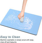 Rnivvi Coffee Mat, Hide Stain Rubber Backed Absorbent Dish Drying Pad - Image 5