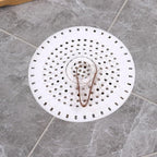 Drain Hair Catcher, Silicone Bathtub Drain Protector 2 Pcs （White Round） - Image 8