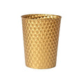 Small Metal Trash Can Wastebasket, Decorative Honeycomb Garbage Can Waste Basket by Venalys