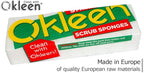 White Multi Use Scrub Sponges. Made in Europe. 9 Pack, 4.3x2.8x1.4 inches. - Image 2