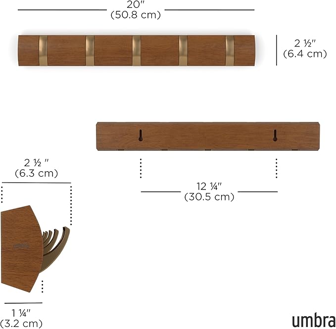 Umbra Flip Wall-Mounted Coat Rack - Image 3