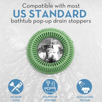 Hair Catcher for Shower Drain & Bathtub – TubRing Pop-Up Drain Protector & - Image 4