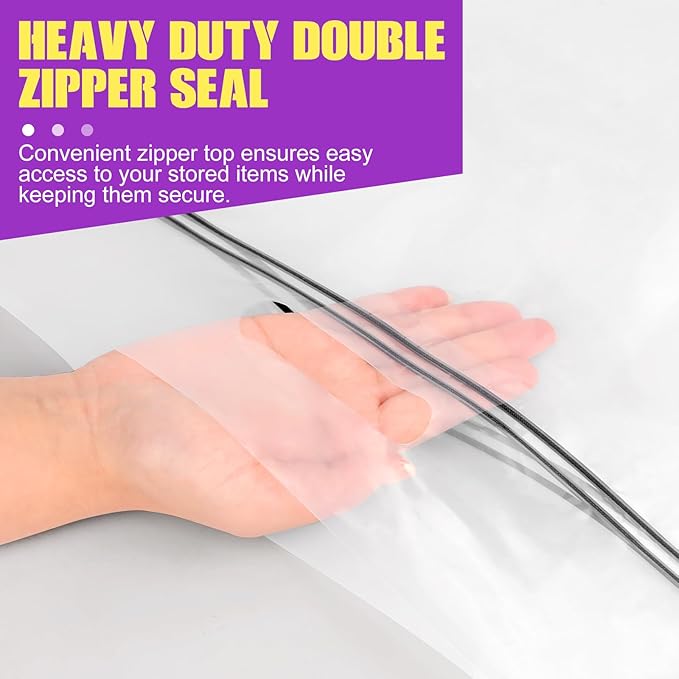 25 Gallon Extra Large Storage Bags 35”x 24”Resealable Clear Bags - Image 6