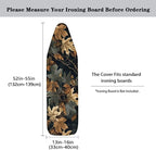 Leaves Ironing Board Cover, Full Scorch Resistant Padding, Elastic Edges - Image 5
