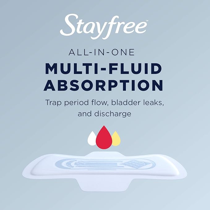 Stayfree Maxi Pads, Extra Heavy Absorbency, Wingless | Super Long | Unscented | - Image 2