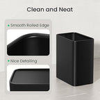 Cesun Small Bathroom Trash Can 2.1 Gallon Wastebasket, Modern Metal Garbage Can - Image 5