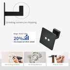 Matte Black Adhesive Hooks, Hats - Image 4