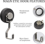 Rubber Coated Anti-Scratch Heavy Duty Magnetic Hooks, Essential - Image 5