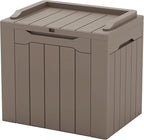 Patiowell 30 Gallon Resin Deck Box, Outdoor Storage Box for Patio Furniture, Deliveries, Pool Supplies,Waterproof and Lockable, Brown by Patiowell
