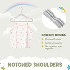 HOUSE DAY Velvet Baby Hangers for Closet, Kids Hangers Velvet 60 Pack, Non Slip - Image 6