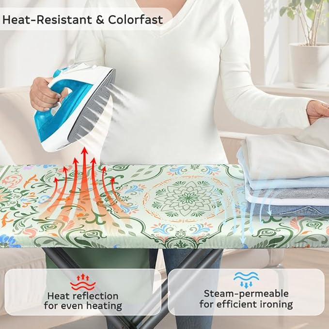 FIOBEE Ironing Board Cover and Pad Extra Thick Iron Board Pad - Image 2