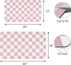 Checkered Dish Drying Mat for Kitchen Counter, Absorbent Non-Slip Coffee Mat - Image 2