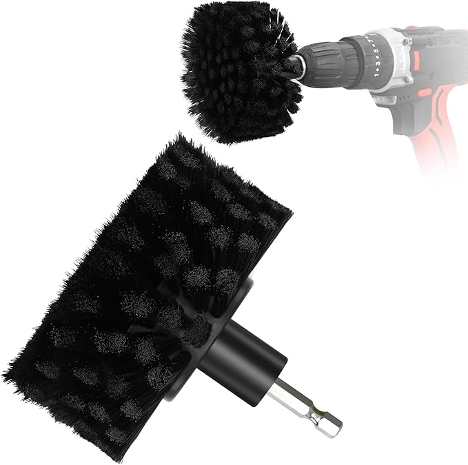 Soft Bristle Leather Brush for Drill, for Leather, Car Interior, Car Wheel by DkOvn
