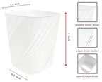 DAJITRE Small Plastic Trash Can Wastebasket Recycling Bin - Image 6