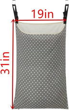 Adjustable Space Saving Door Hanging Laundry Hamper Bag Dorm Laundry Bag - Image 3